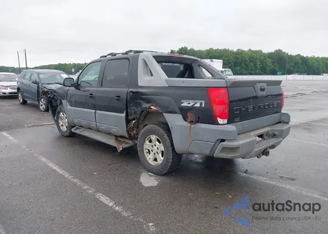 2002 Chevrolet Avalanche 1500 z USA, uszkodzony, nr VIN 3GNEK13T72G138202